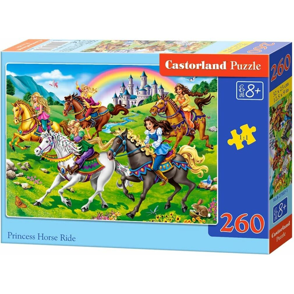 Castorland Puzzle 260 Prinzessin reitet CASTOR B-27507-1