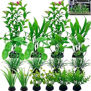 Akhan Aquarium Pflanzen Künstliche Pflanzen 14 Stück Wasserpflanzen Wasserpflanze Aquariumpflanzen Aquarienpflanzen Wasserpflanzen Aquarium Pflanzen Aquarium für Aquarium Dekorationen 174816881