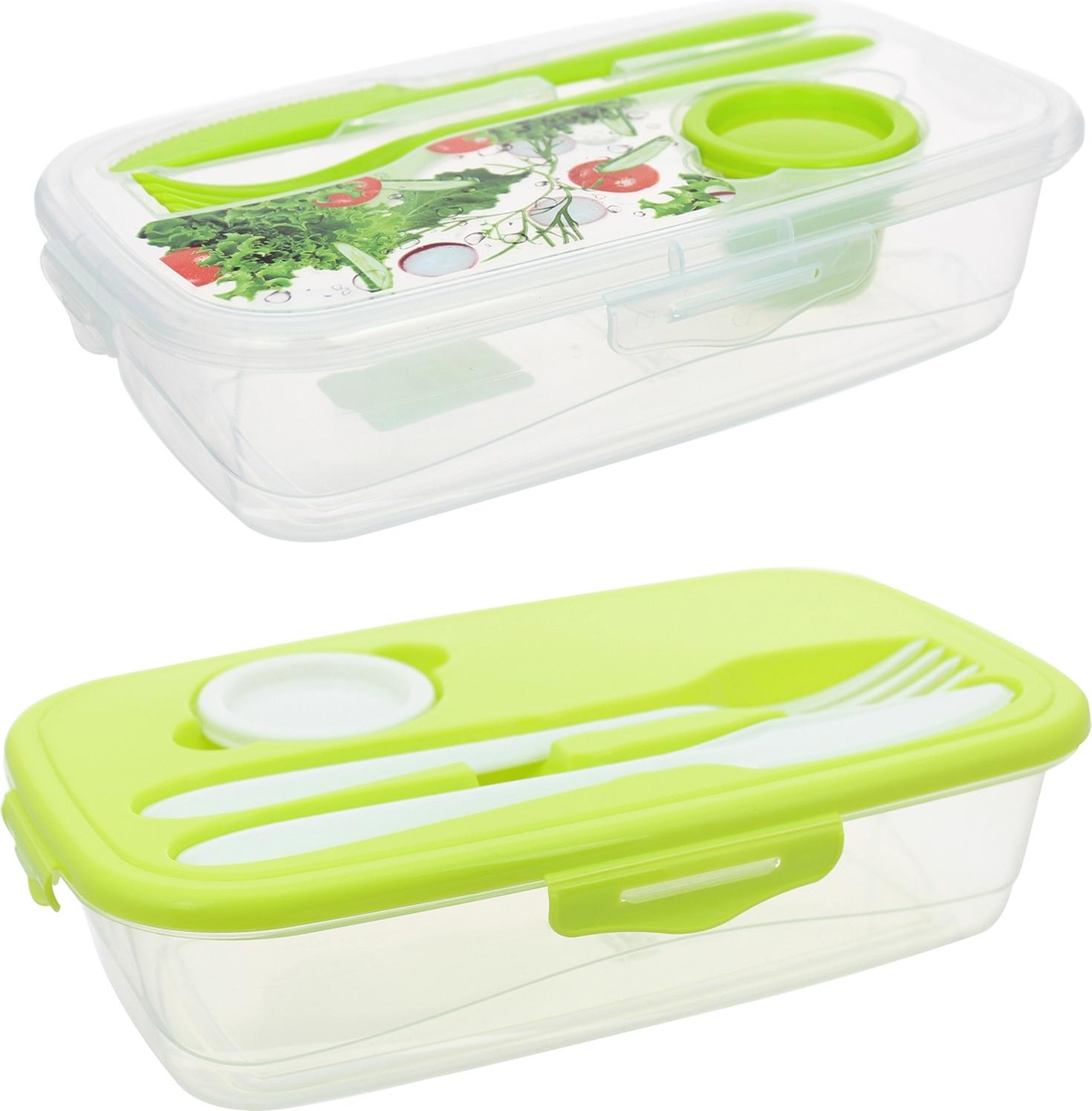 Frischhaltedose mit Besteck 2 Stück Easylunch neuetischkultur