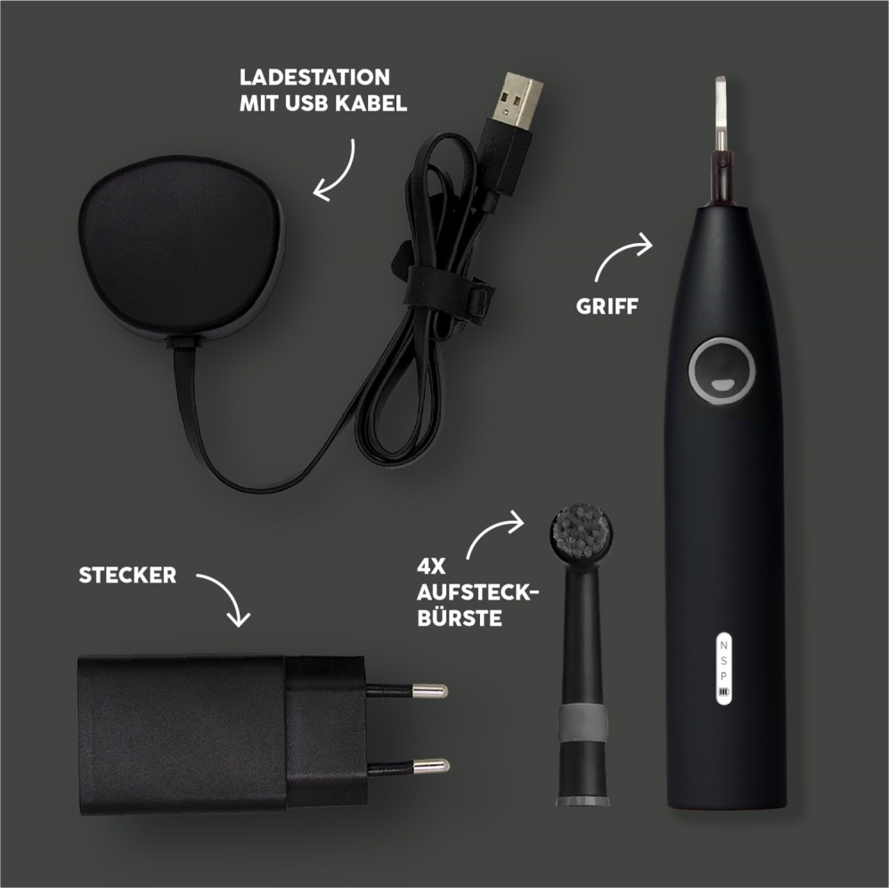 happybrush CR2BEAN happybrush ECO R2 elektrische Zahnbürste schwarz