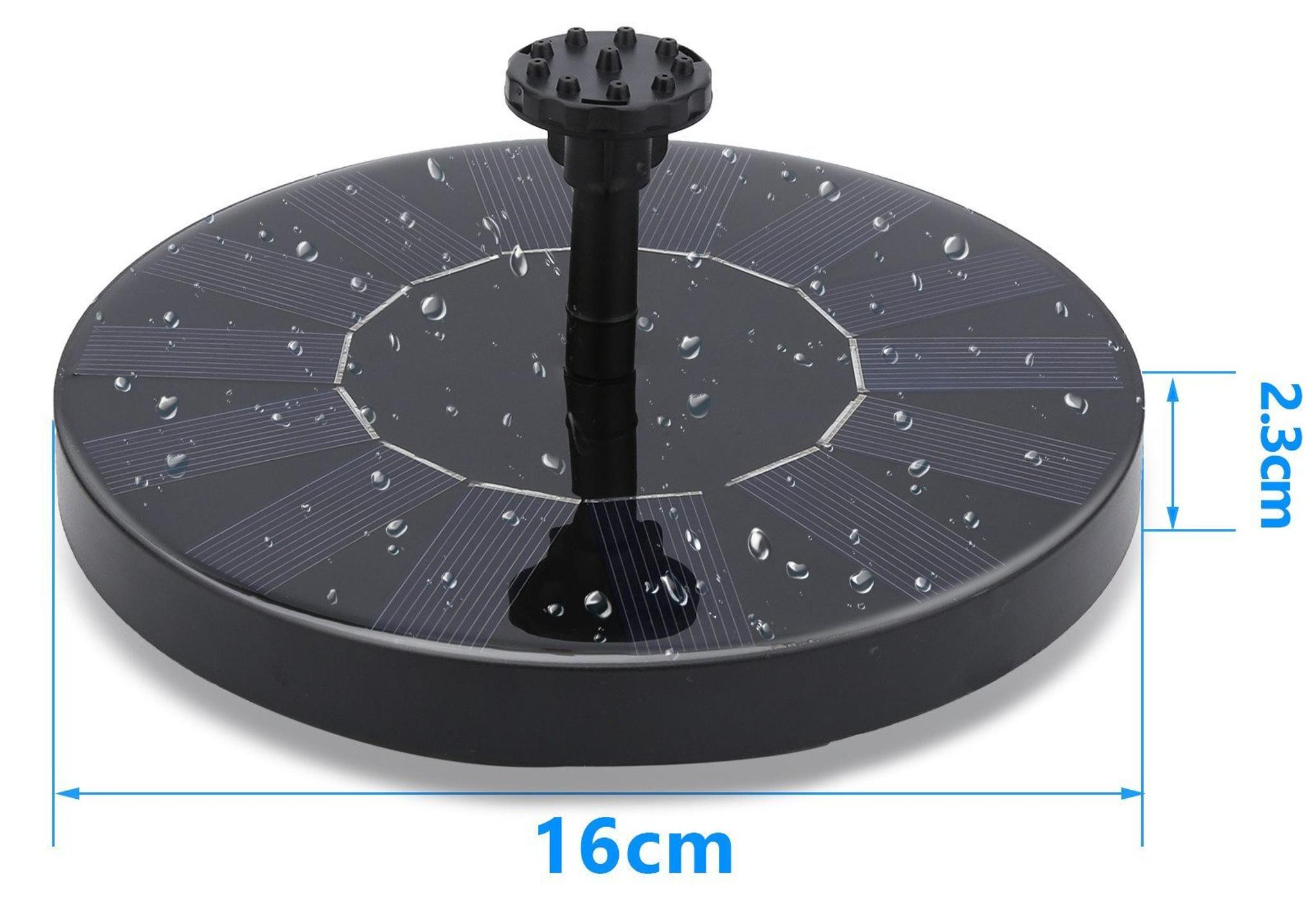 RPSTrading 1,5W Solarpumpe arbeitet komplett solar ohne Stromkosten und Kabel TQSZF-FE-KE251112OT0905AYA413