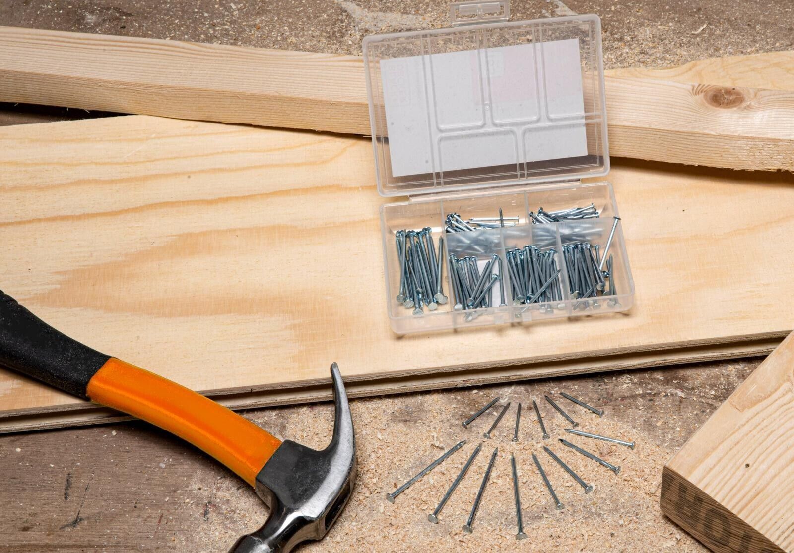 Black & Decker Stahlnägel Drahtnägel Drahtstifte Bildernägel Nagelsortiment BLACK+DECKER 165St 23831