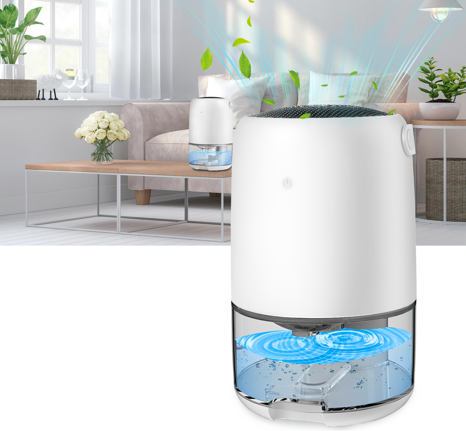 SWANEW Luftentfeuchter Luftentfeuchter elektrischer Raumentfeuchter kompakter Lufttrockner RL-HG8951-1-UA