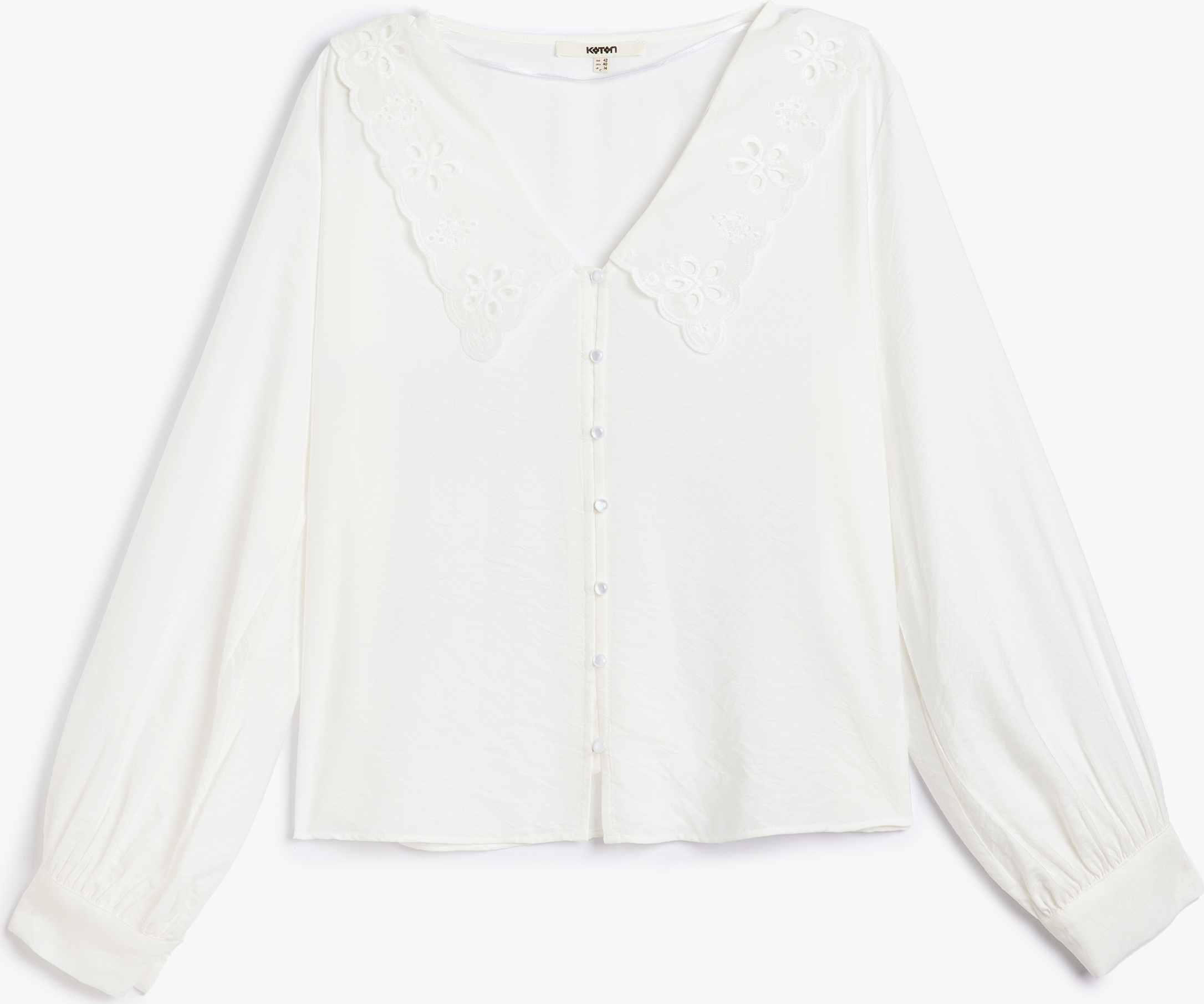 Koton Shirt Grauweiß