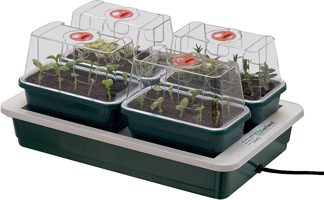 Garland Gewächshaus / Aufzuchtstation FAB4 | beheizt, 38,5 x 24 x 15,5 cm G125EU-gl