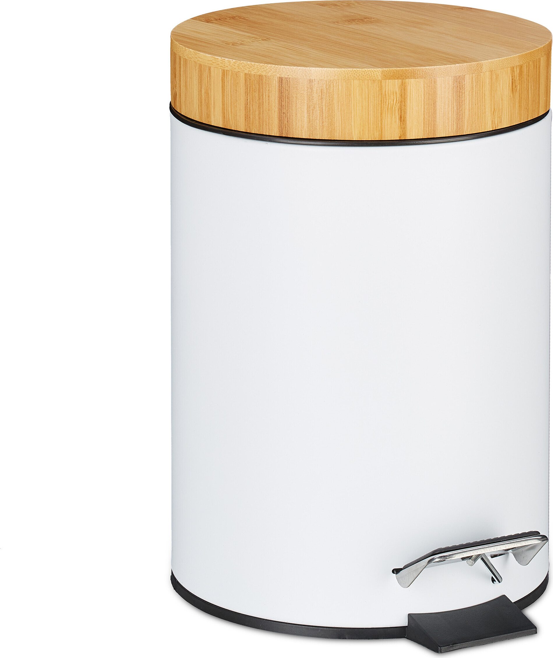 Relaxdays Cestino per bagno da 3 l con finitura opaca