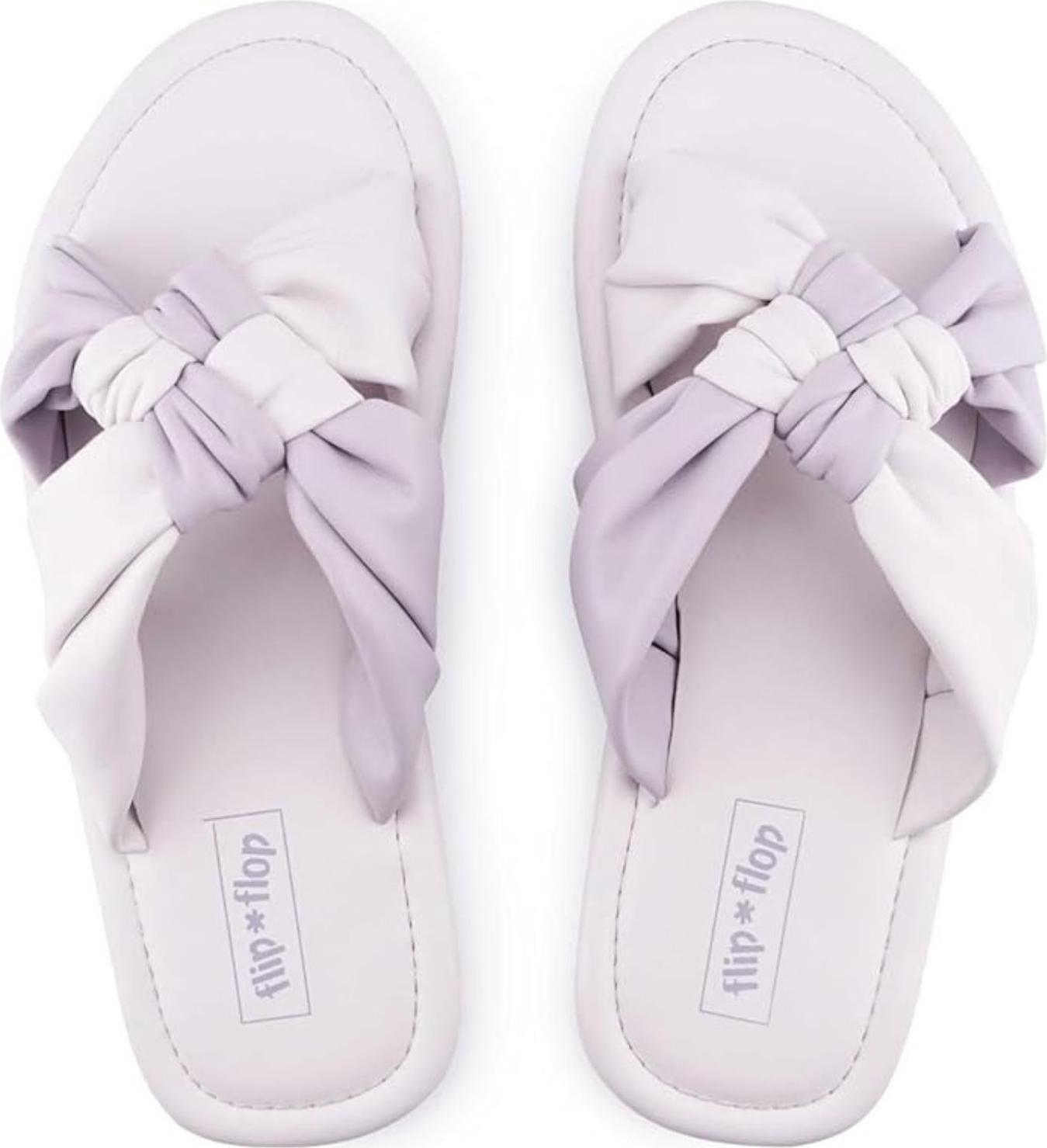 Damen Flip Flop Fauna Chess lila mit Zierknoten 42