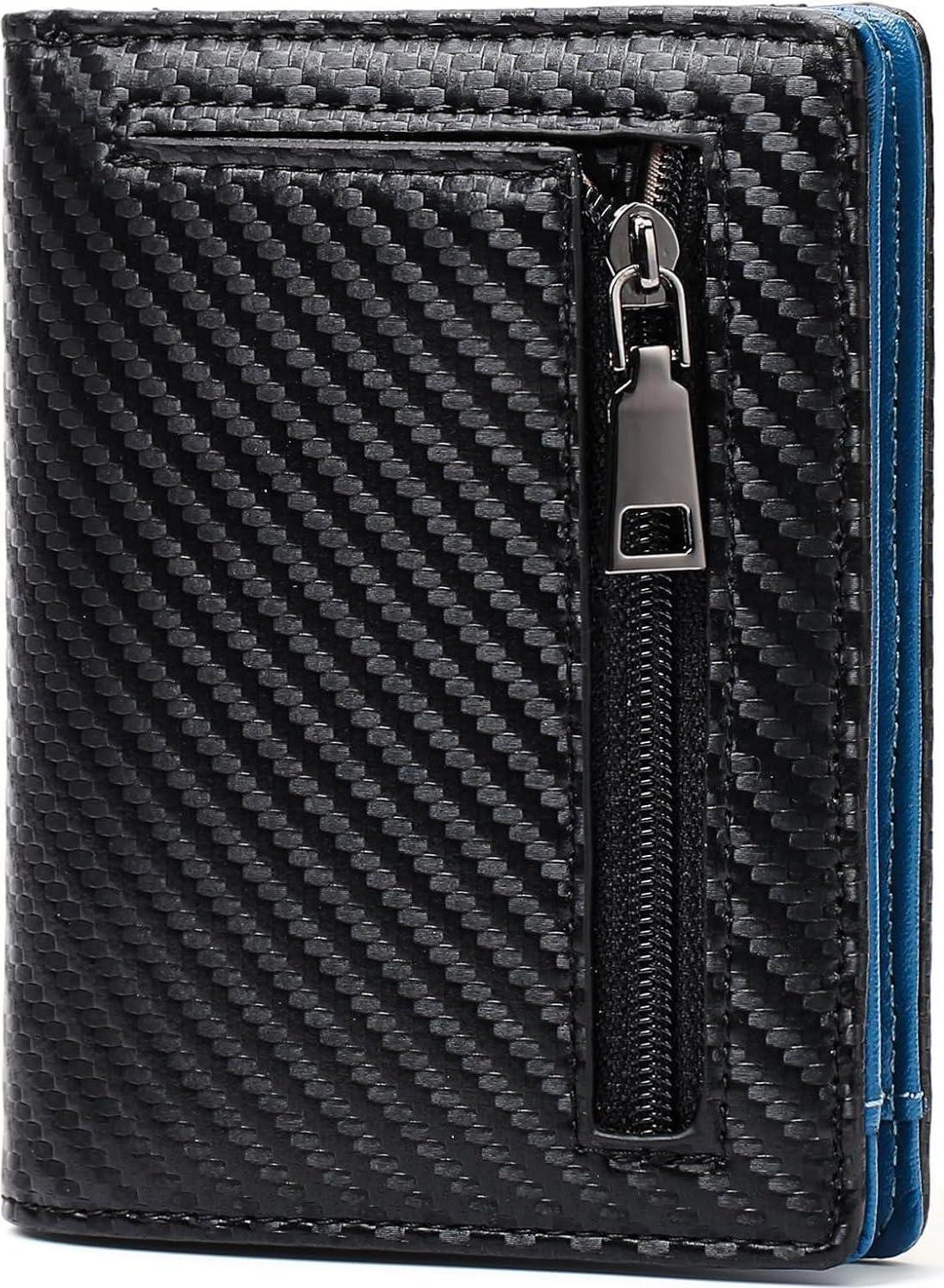 Sonstige Herren Geldbörse RFID Schutz Slim Wallet mit Münzfach und Kreditkarteninhaber