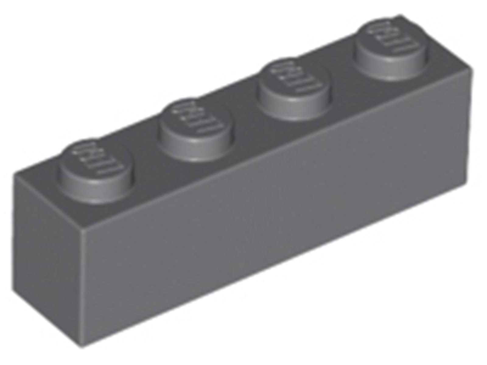 Lego® 100 kusov 3010 Tehlička 1x4 časť Základné kocky 100 Tmavomodrá sivá