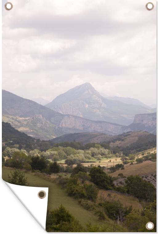 MuchoWow® 60x90 cm Outdoor-Poster Gartendeko Sichtschutz Garten Poster für den Garten Gorge Du Verdon, Montagne de Lachens in Frankreich 133|180890447