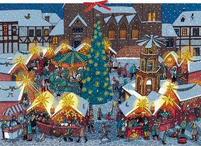 Adventný kalendár na vianočnom trhu
