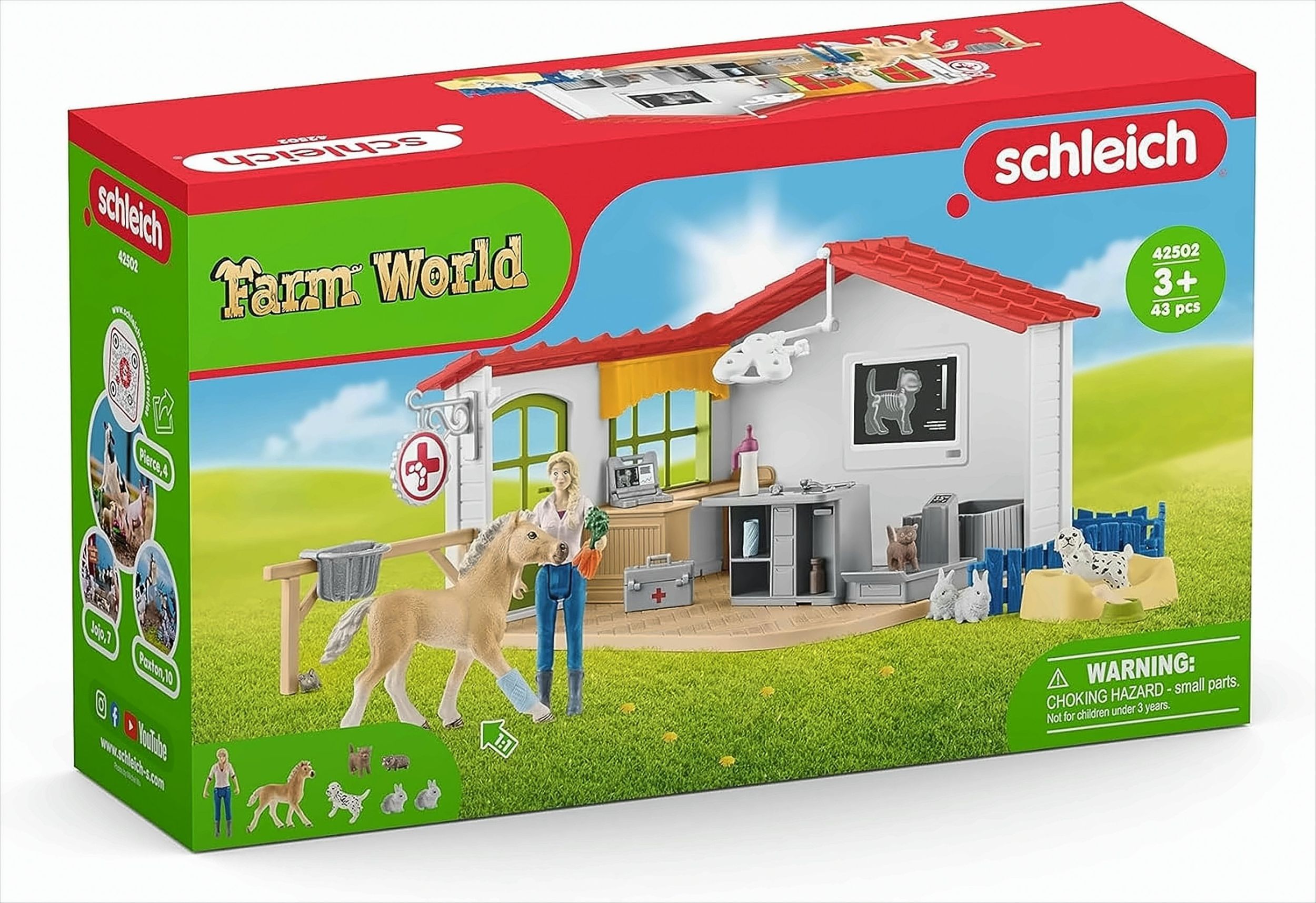 Schleich schleich® Farm World 42502 Tierarzt-Praxis mit Haustieren