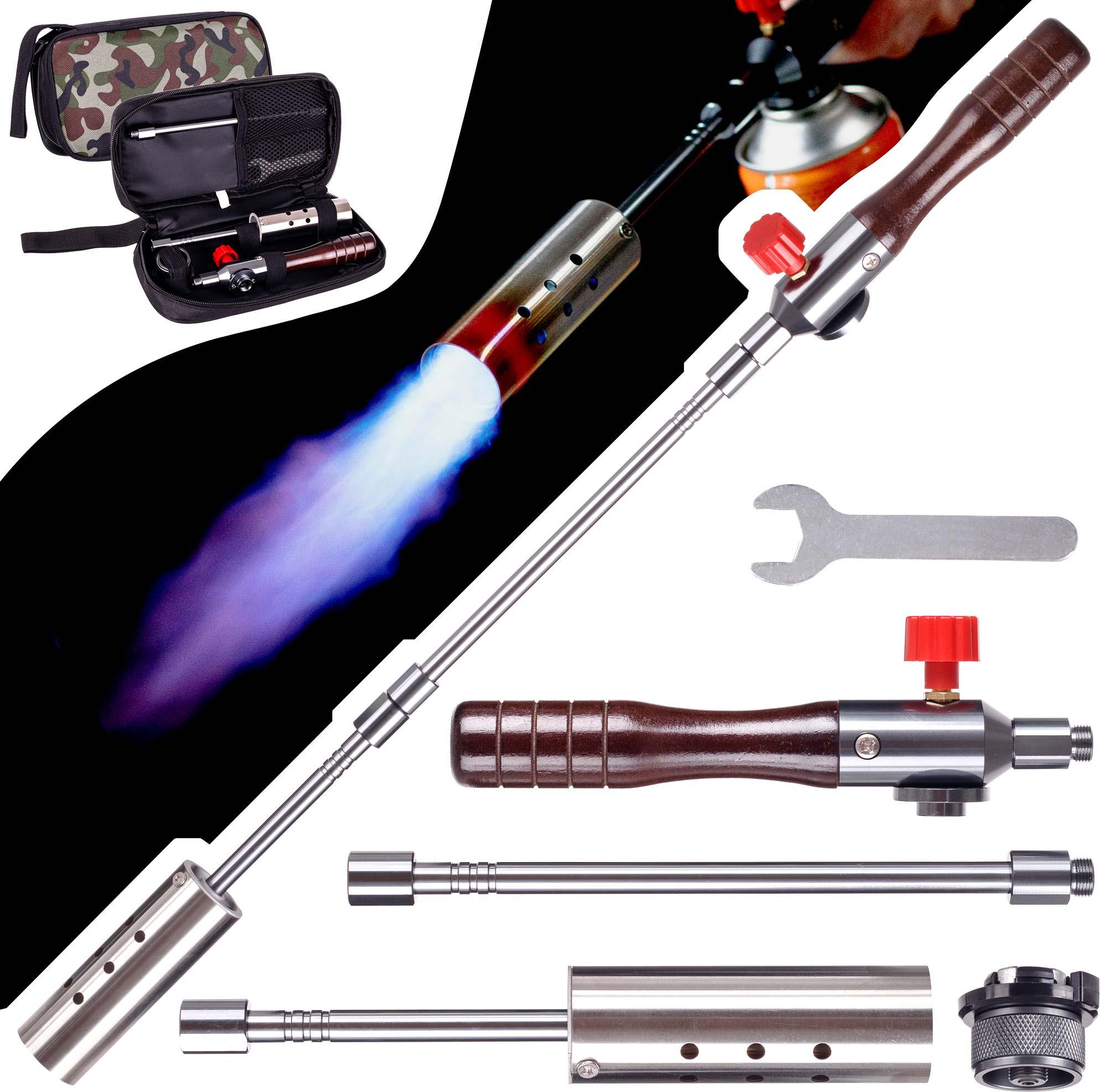 TC Technic Gasbrenner zum Heizen von Solarien, faltbar, im Koffer, 1200 °C, Kartusche