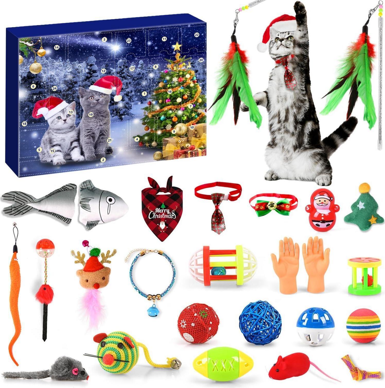 Adventný kalendár Cat Toy 24 Vianočný kalendár Darček 2024