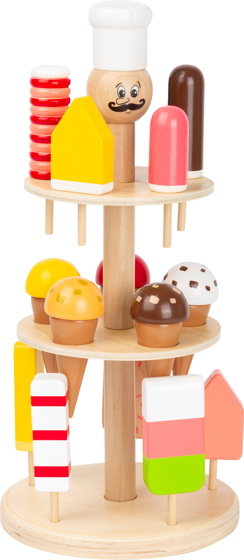 Brot-Magnet-Set 15 Teile Holz Kaufladenzubehör Kinderküche Puppenkinder 