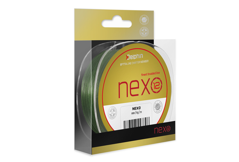 Angelschnur Delphin NEXO 12 Geflochtene Schnur Grün 0,10 mm 6,8 kg 130 m