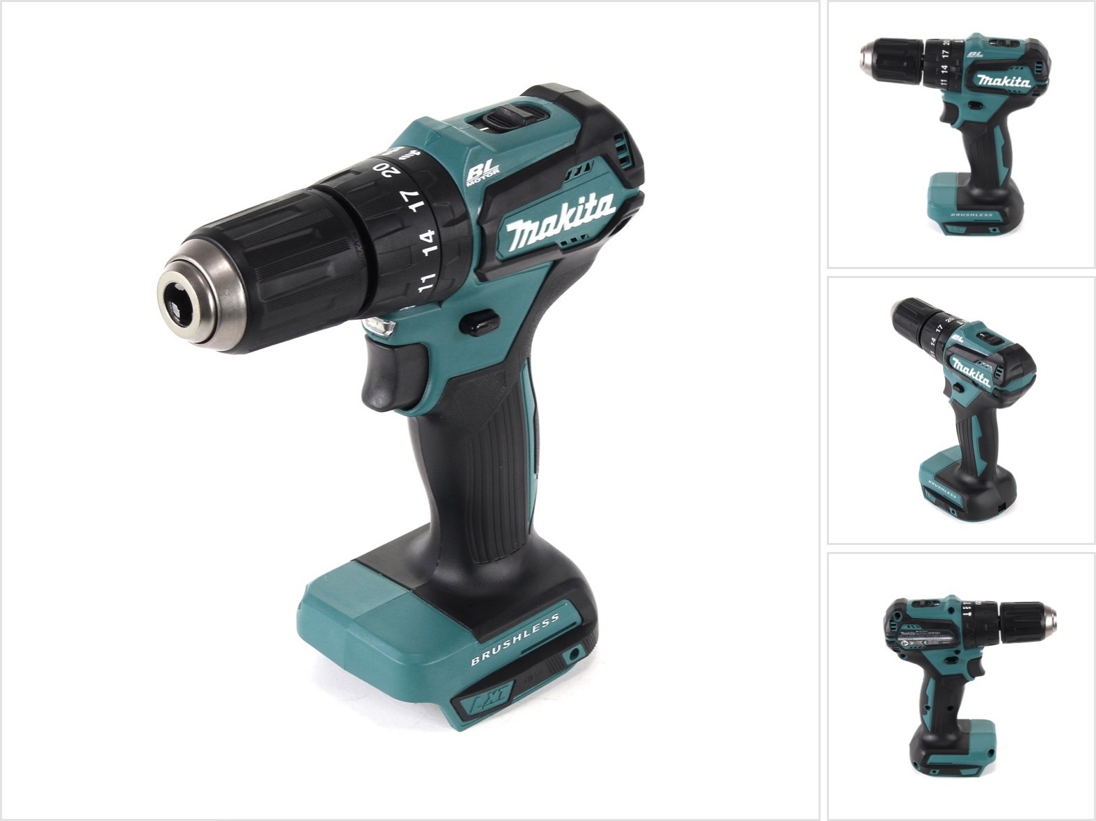 Makita DHP 483 Z akumulátorová príklepová vŕtačka 18 V 40 Nm bez kefiek Solo - bez akumulátora, bez nabíjačky
