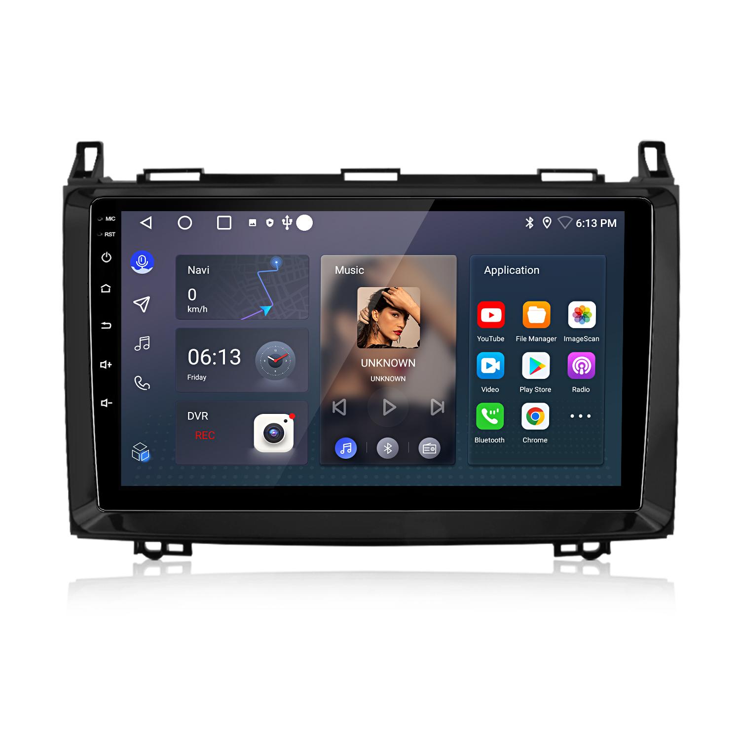 Hexinex Android Auto Multimedia System für Mercedes A/B-Klasse W169 W245 WIFI Version, 4GB+64GB, Android 15, 8-Core