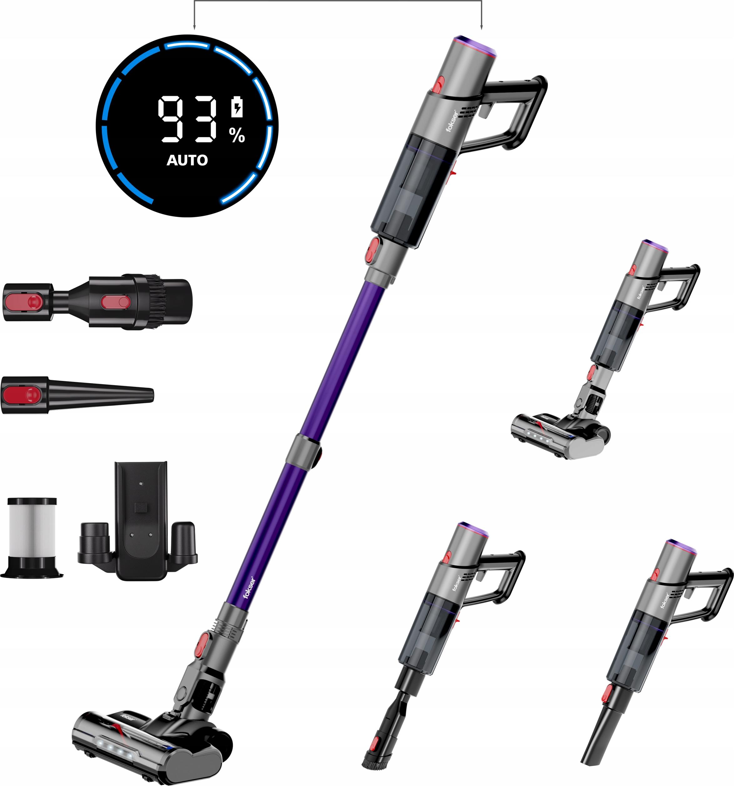 Staubsauger Foxier S11 5In1 Schnurlos 35000Pa 90Min Zyklonisch