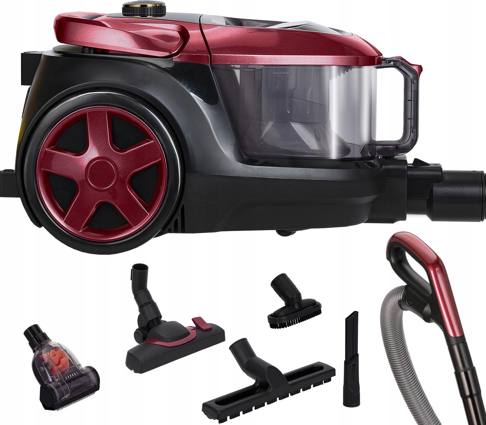 Bezvreckový Vysávač 850W Cyclone Hepa 13 2,5L S Ovládaním A 5 Nástavcami