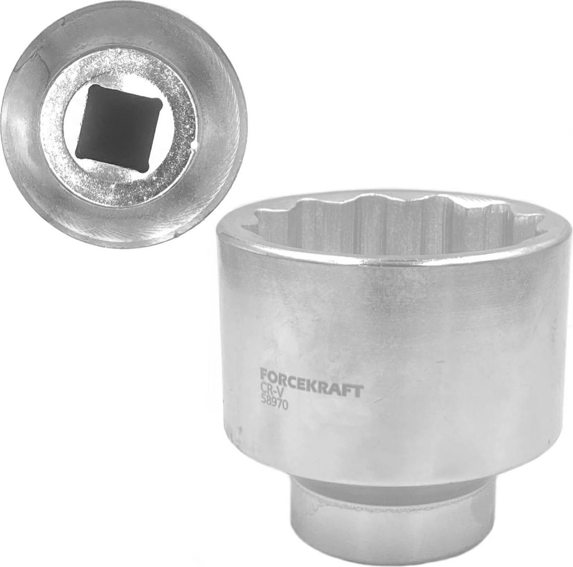 Forcekraft 65-mm-1"-12-Punkt-Steckschlüssel