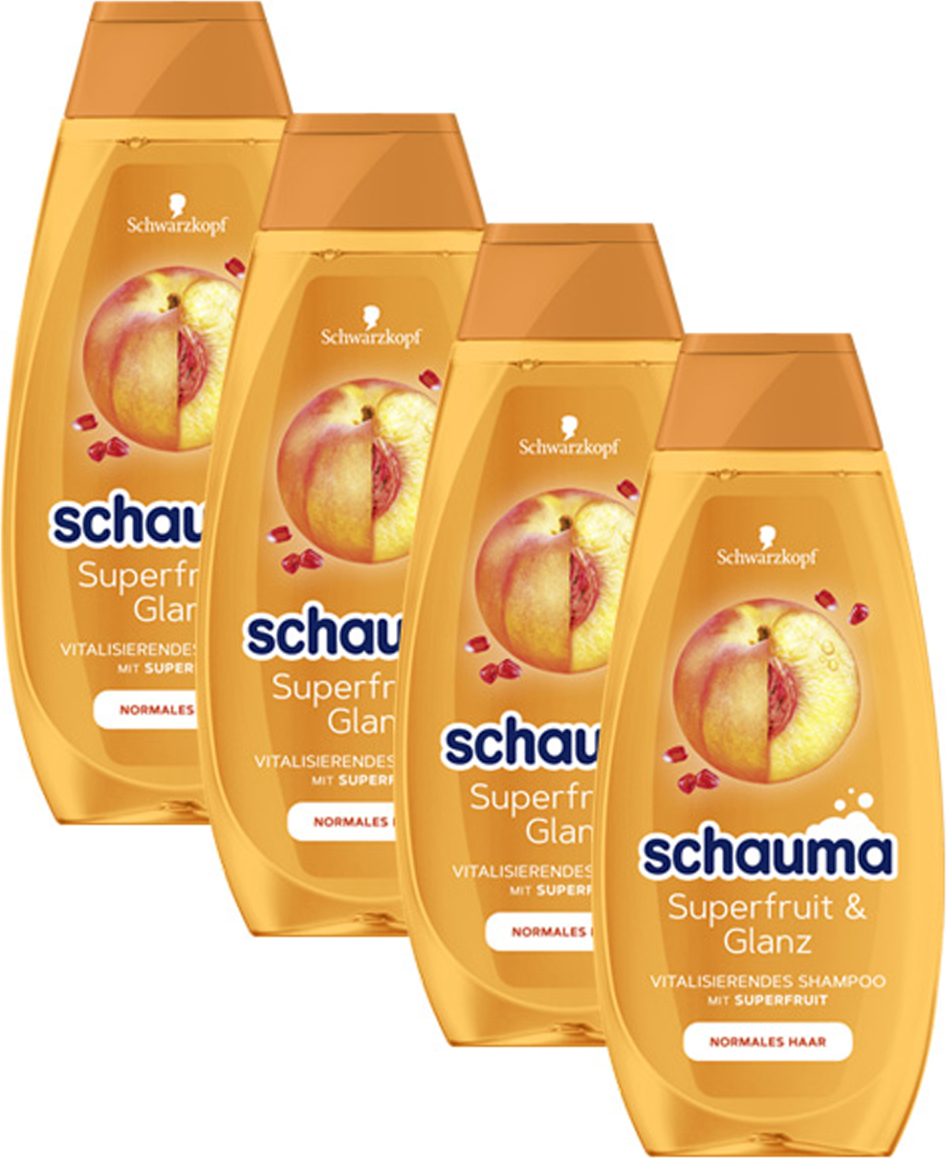 Schauma Vitalising Shampoo Superfruit and Shine 400ml balenie 4 ks