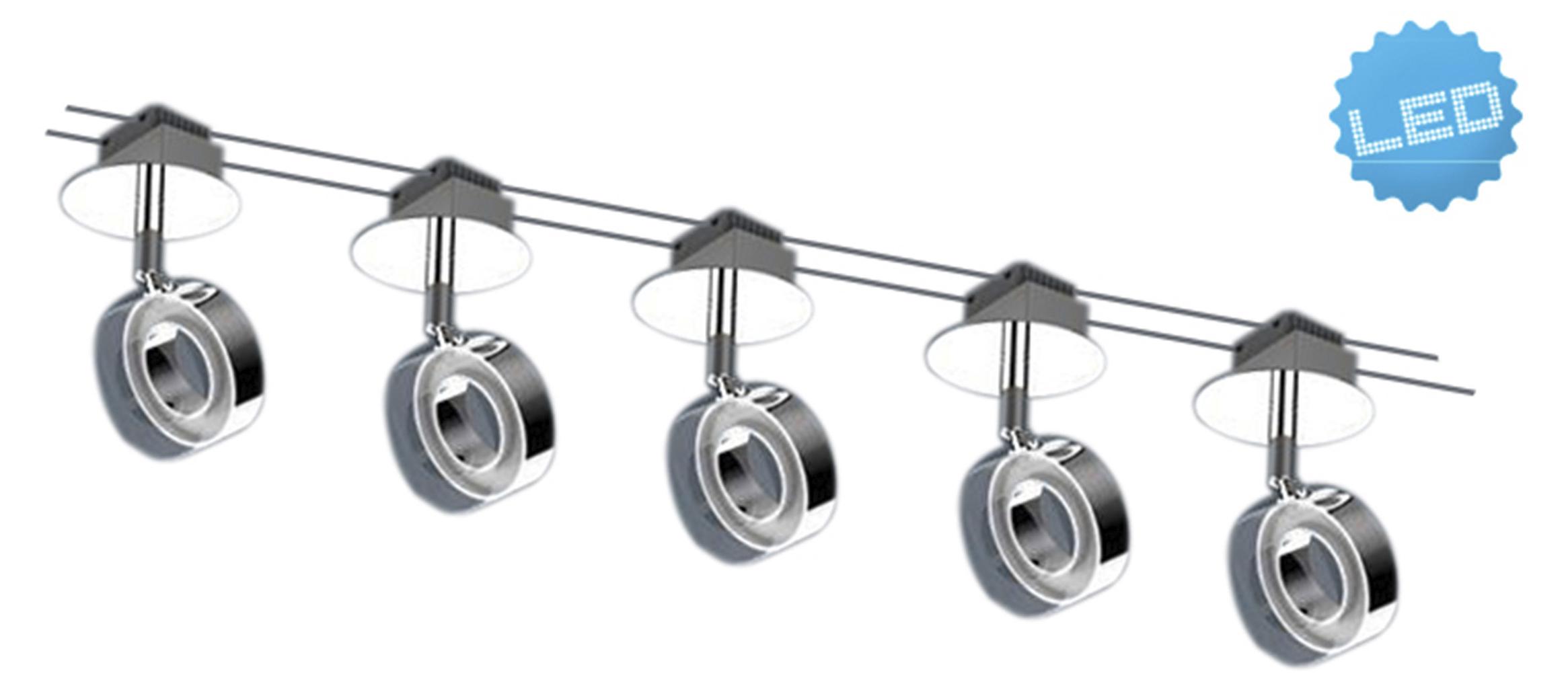 Näve - LED Seilsystem, Ponte, Drahtlänge: 2x5m Seil: 3mm mit PVC Umhüllung; 1251042