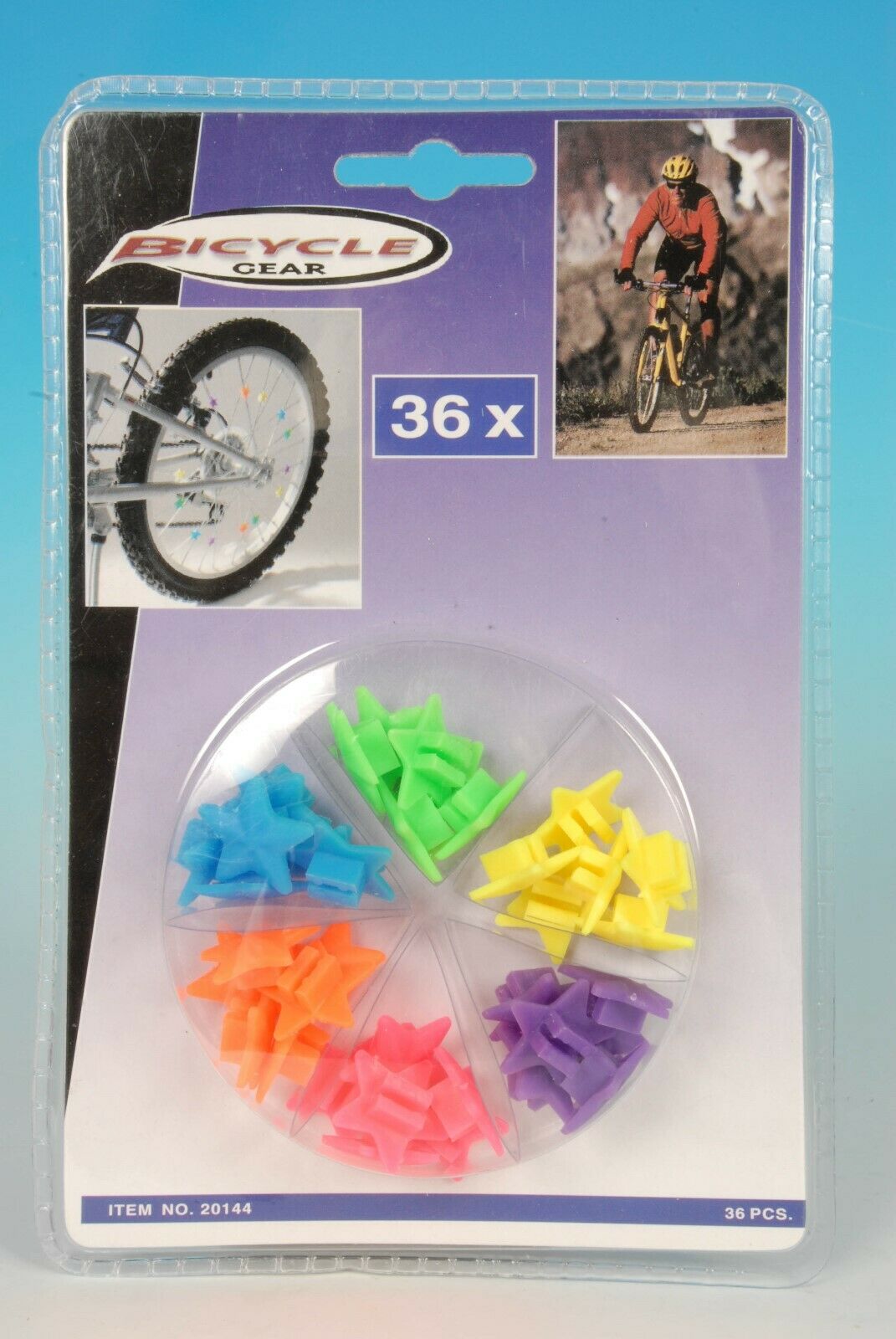 26/36 Stk.Bunte Fahrrad Speichenperlen Speichenclips für Kinder Citybike Deko 