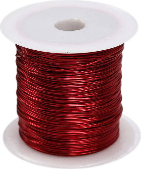 Blumendraht 0,45x30m Titanum Rot