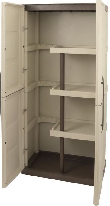 Plastikschrank Linea Stahl groß