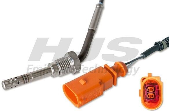 HJS Emission Technology HJS 92 09 4037 Abgastemperatursensor für VW Transporter V Bus (7HB, 7HJ, 7EB, 7EJ, 7EF, 7EG, 7HF, 7EC) M14x1.5 1065mm