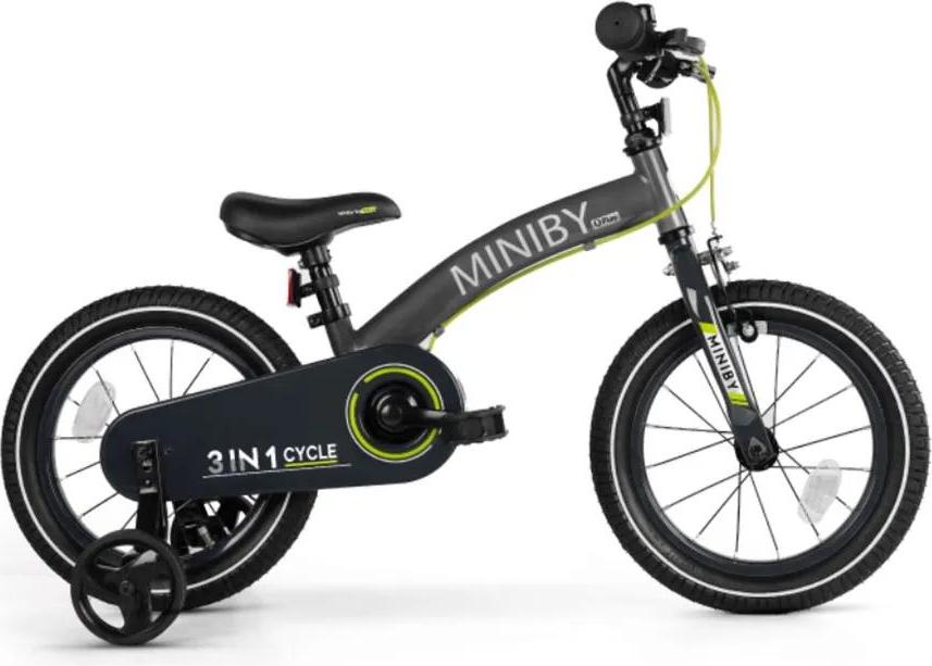Qplay 3 In 1 Miniby 14´´ Fahrrad Schwarz Junge Schwarz One Size 5987