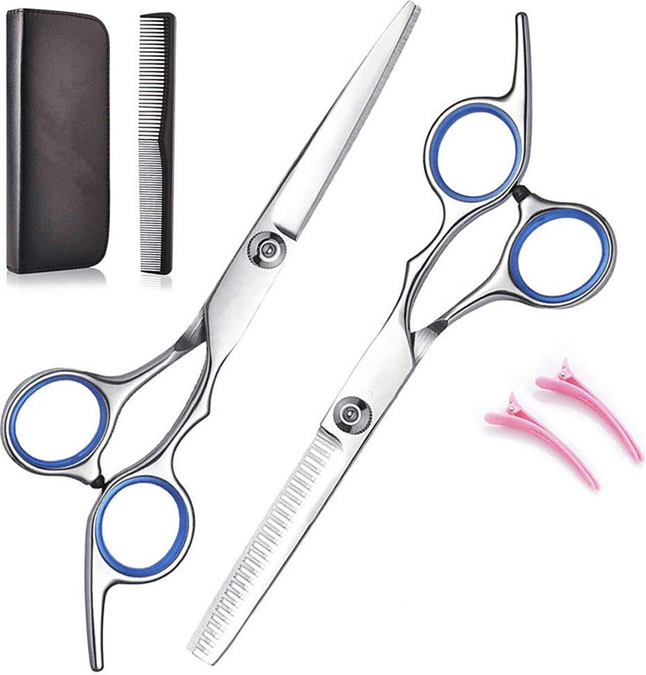 INF Friseurset mit 2 Scheren, Kamm und Haarspangen 6 Teile 55451221