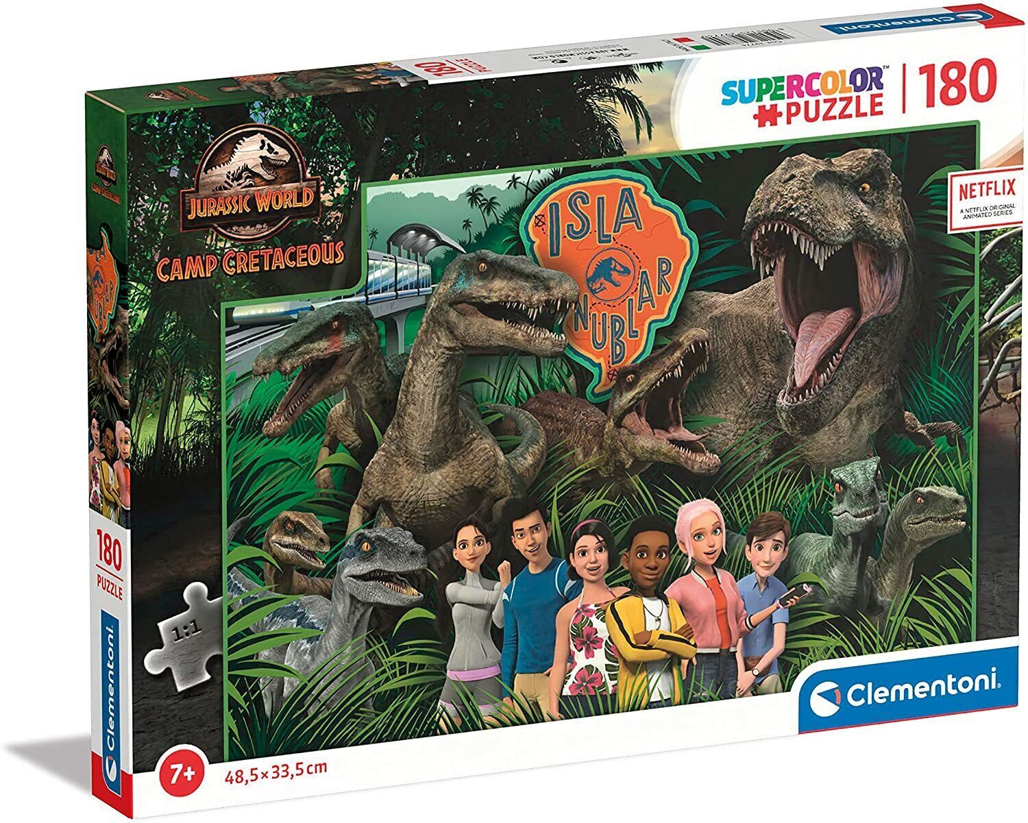 Clementoni Jurassic World Camp Cretaceous Kontur-Puzzle 180 Stück(e) Kunst 29774
