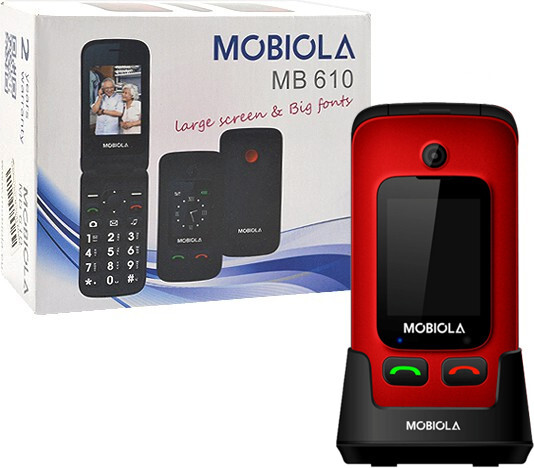 Gsm Telefón Mobiola Flip Red Telefón Pre Seniorov Mb610 2G