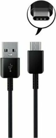 Nabíjací kábel USB C Samsung Galaxy S25 S24 S23 S22 S21 S9 S8 Ultra + Edge Note Pixel Xiaomi Black