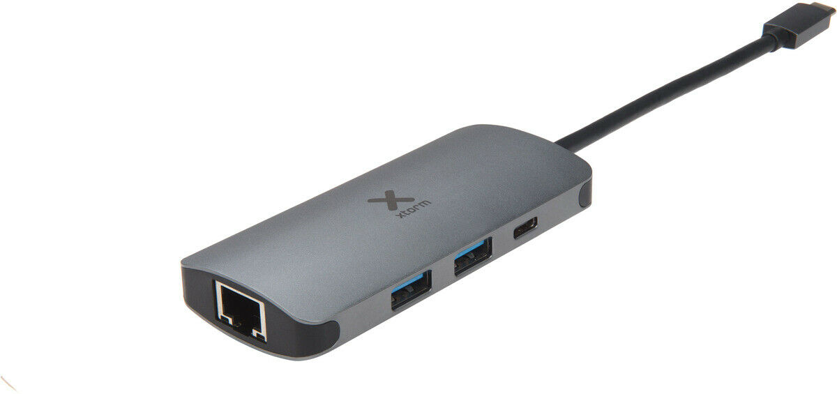 Xtorm XC004 Hub 4-v-1 s USB-C na USB 3.0 a Ethernet