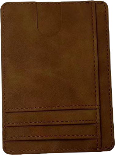 INF RFID-blockierender Kartenhalter, schmale, minimalistische Geldbörse für die Vordertasche Braun 346732