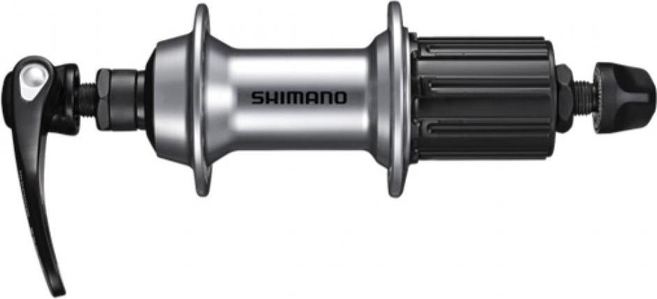 SHIMANO Hinterradnabe FH-RS400 36 Loch Schnellspanner, Silber EFHRS400AYAS