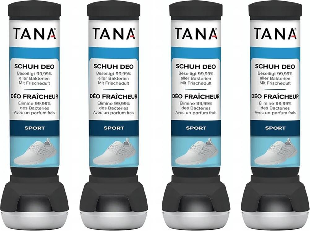 Lufterfrischer, Schuhdeodorant Tana Shoe Deo - 4x 100 ml