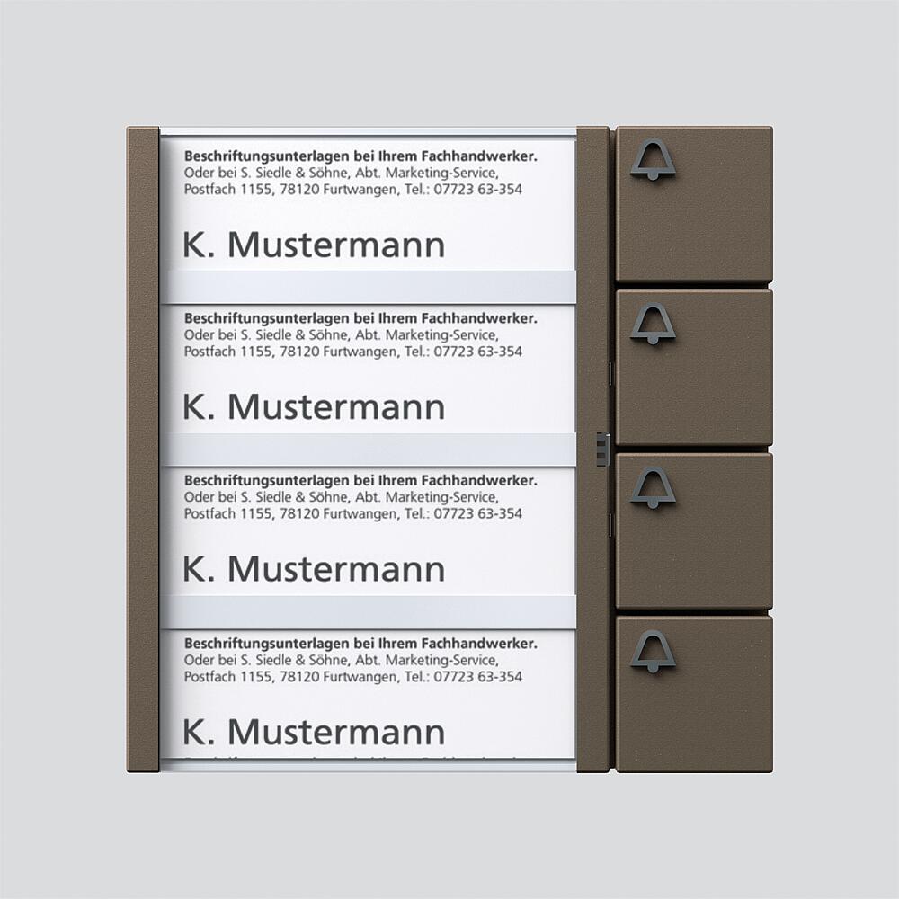 Siedle&Söhne S. SIEDLE & SÖHNE SIED Tasten-Modul TM 612-4 TM 612-4 BG BG 200038764-00