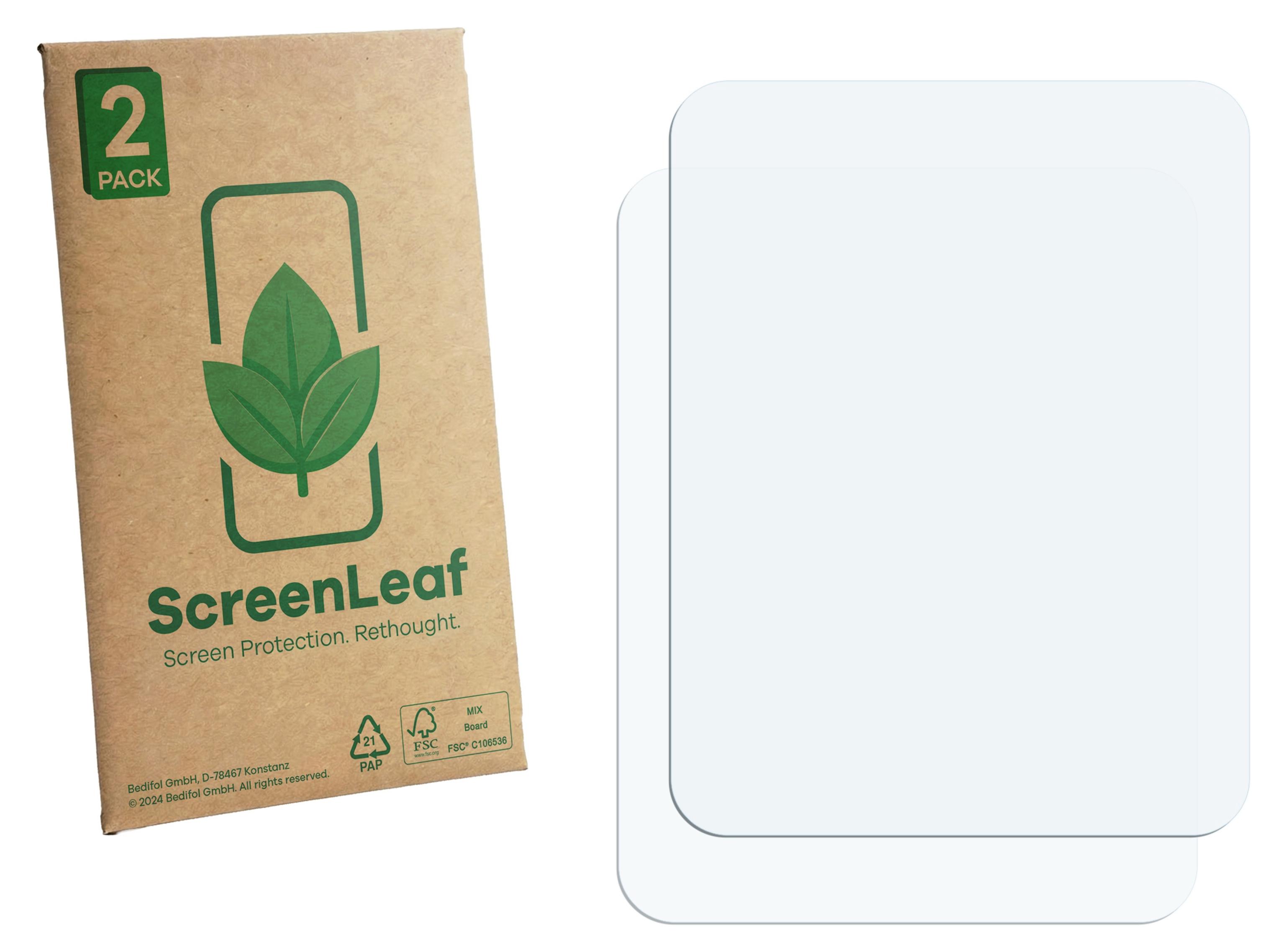2x ScreenLeaf Schutzfolie für Zettle by Paypal Reader nachhaltiger Displayschutz Display Schutz Folie Klar Transparent "6160727"