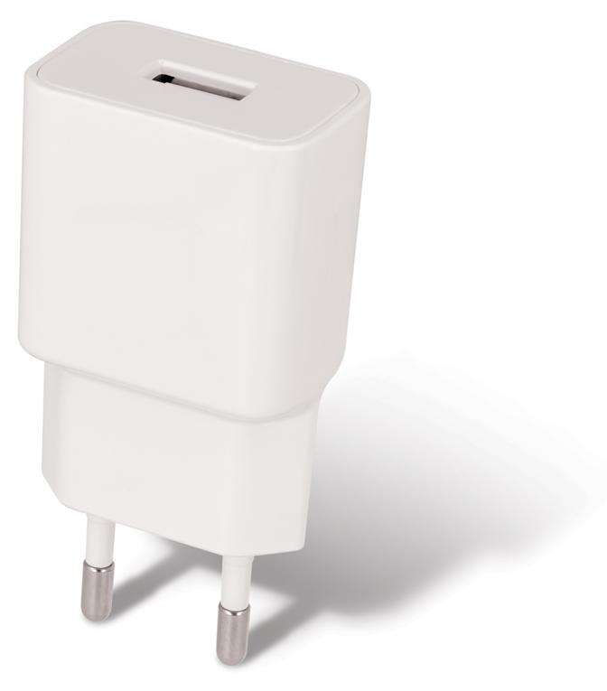 Setty 1x biela nástenná nabíjačka USB 2,4 A s 1 m káblom Lightning v sade s výkonom 12 W