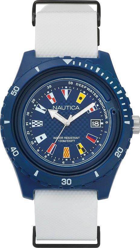 Pánske náramkové hodinky Nautica Surfsid white, blue NAPSRF002