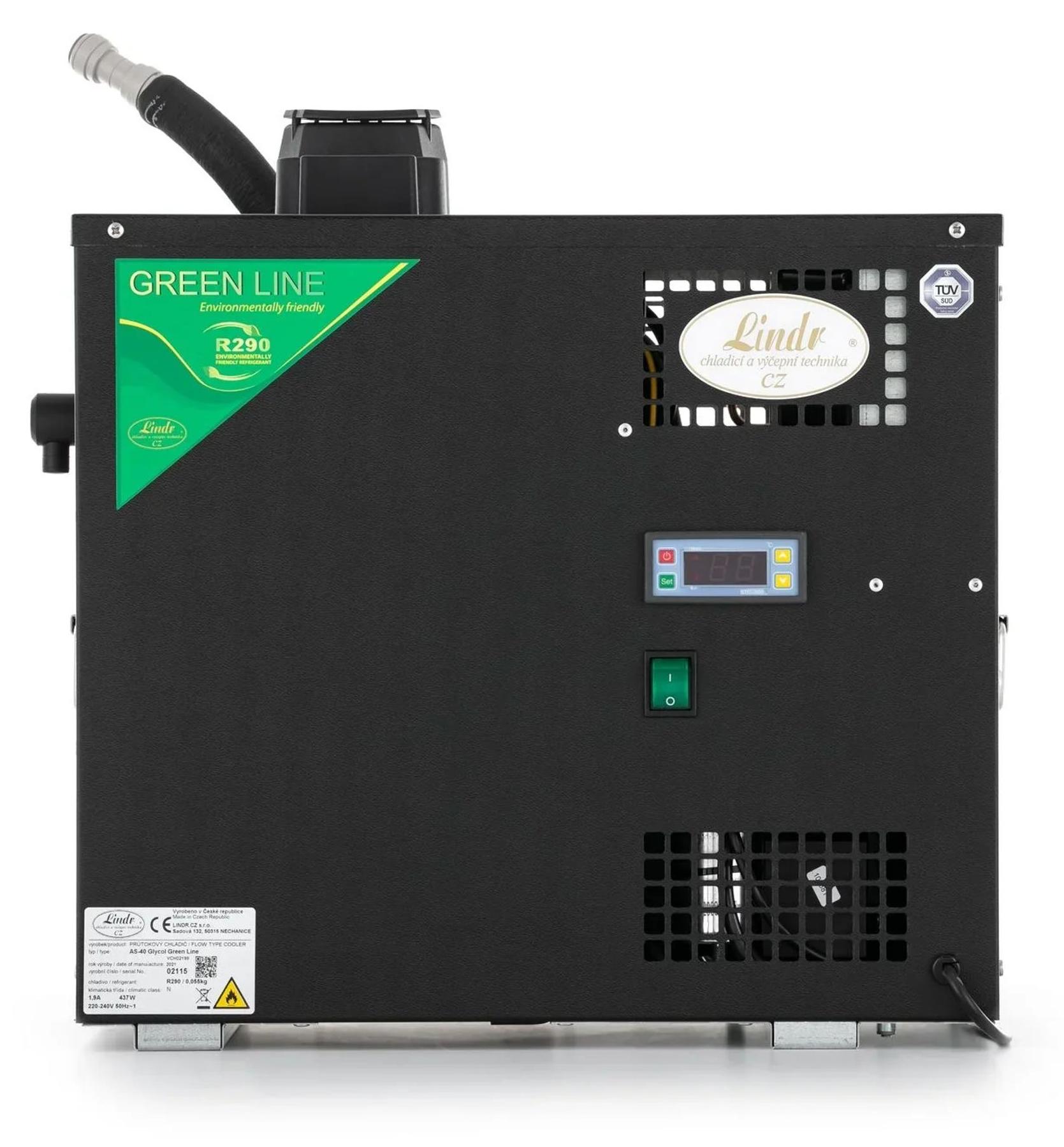ich-zapfe Zapfanlage, Bierzapfanlage, Bierkoffer - Lindr AS 40, Glykol, Green Line NEW-11802