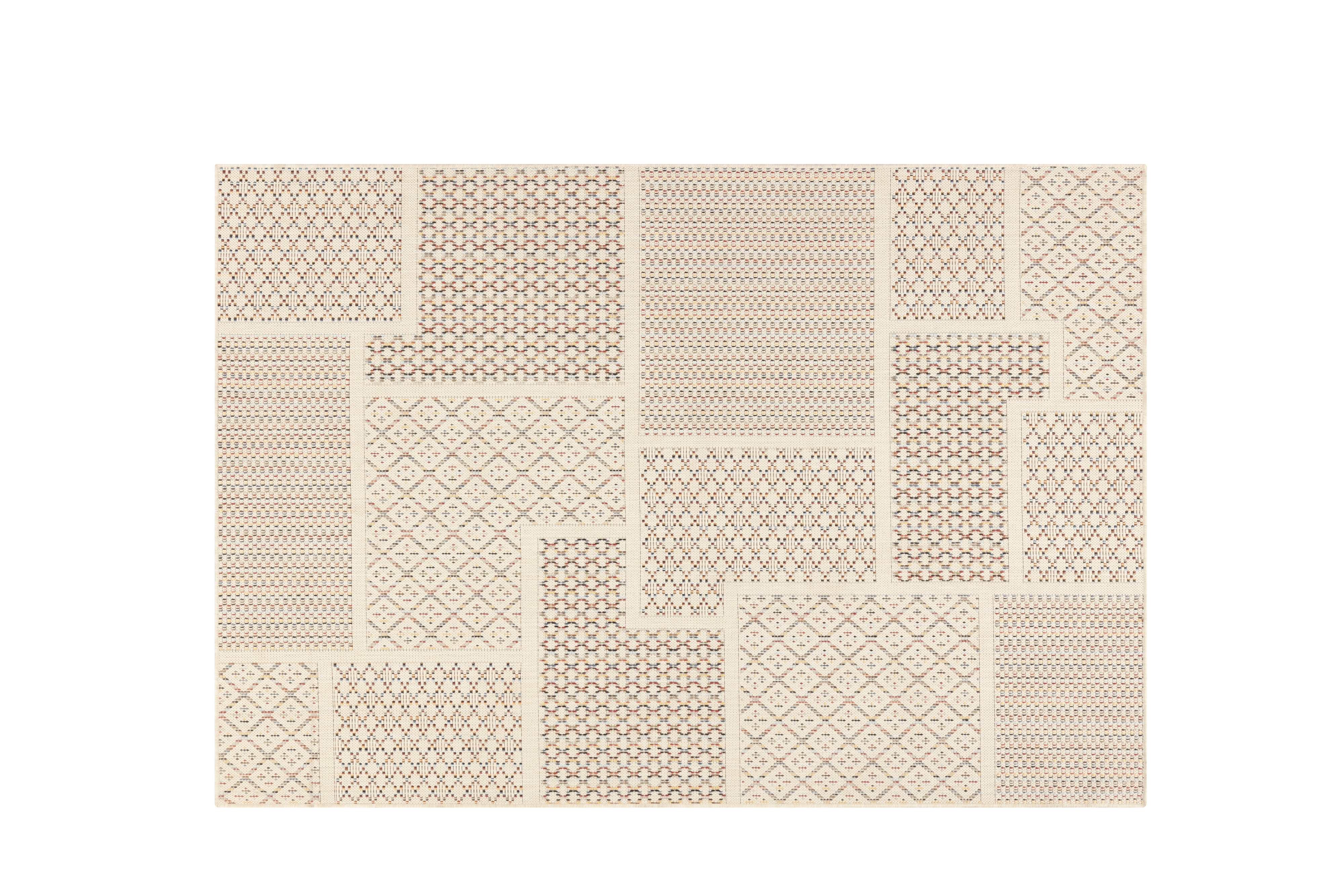 PEYER-SYNTEX GMBH & CO. KG Peyer Syntex Brücke Rainbow Patchwork h-grau-gem. Teppich in mehreren Größen 011586-042-091