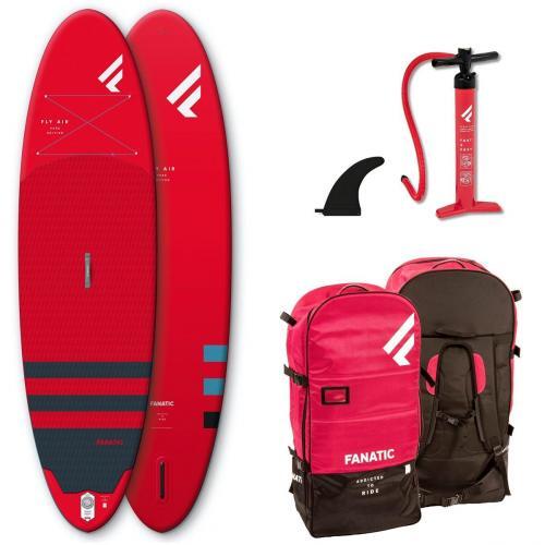 ISUP BOARD Fly Air PURE SUP Board Paddelboard, FANATIC red - Veľkosť: 10.4 (315cm)