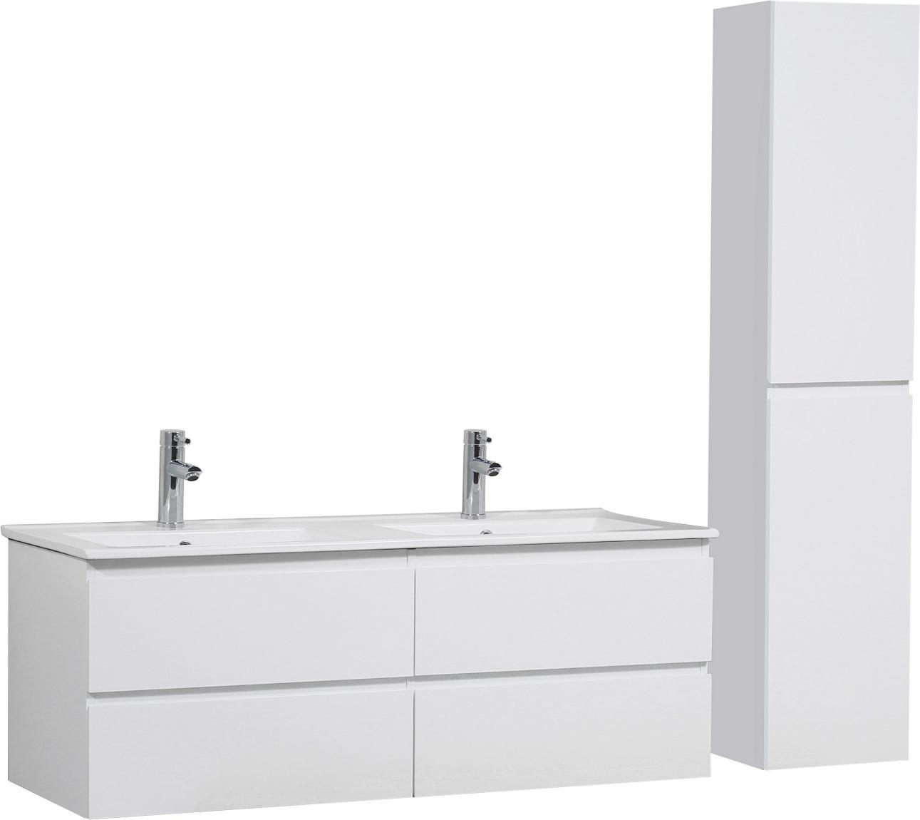 Doppelwaschtisch + Waschbecken + SORRENTO-Säule