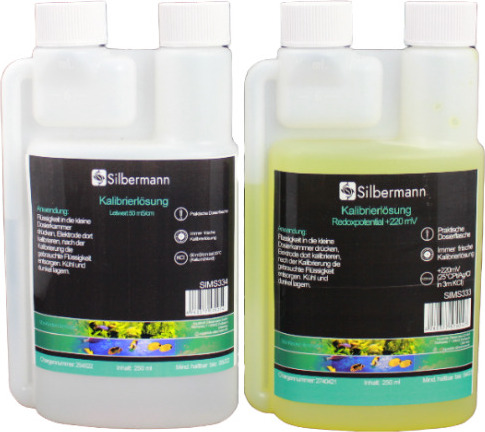 Aquaristik Silbermann Silbermann Kalibrierlösung - Pufferlösung Redoxpotential +220 mV für Redox-Messgeräte (250 ml), SIMS333