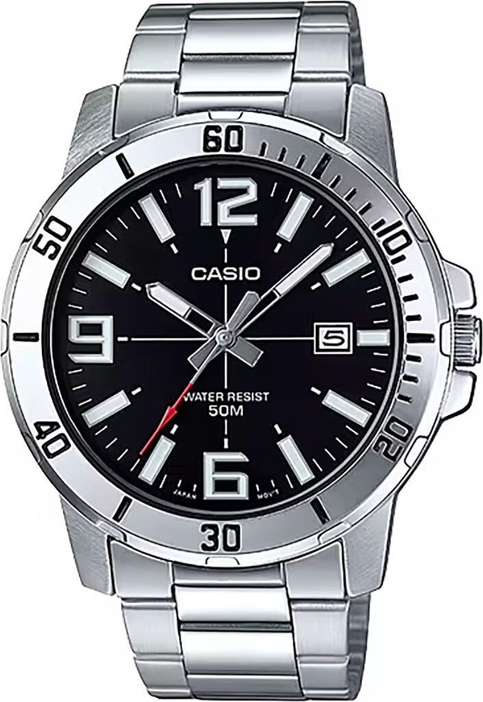 Casio Pánske analógové hodinky Qualavara strieborná One size